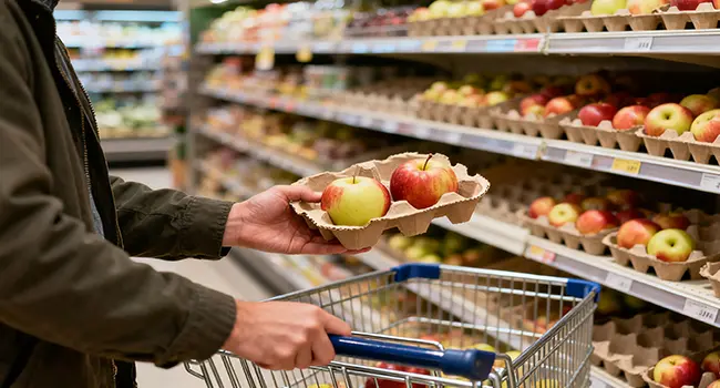 Paper Apple Tray to Improve Operational Efficiency