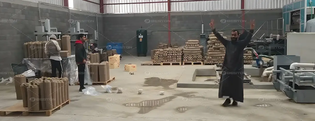 BTF4-8 Egg Tray Machine in Saudi Arabia