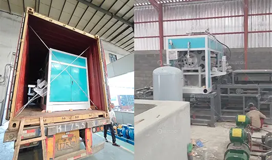 Transport BTF4-8 Moulding Machine to Saudi Arabia