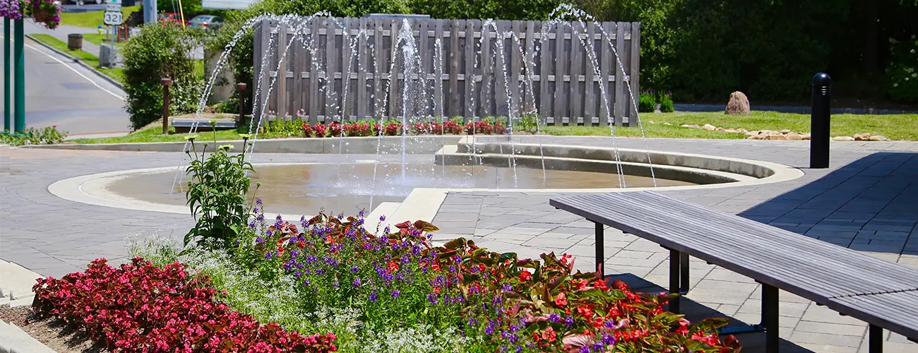 Fountains with Flowers