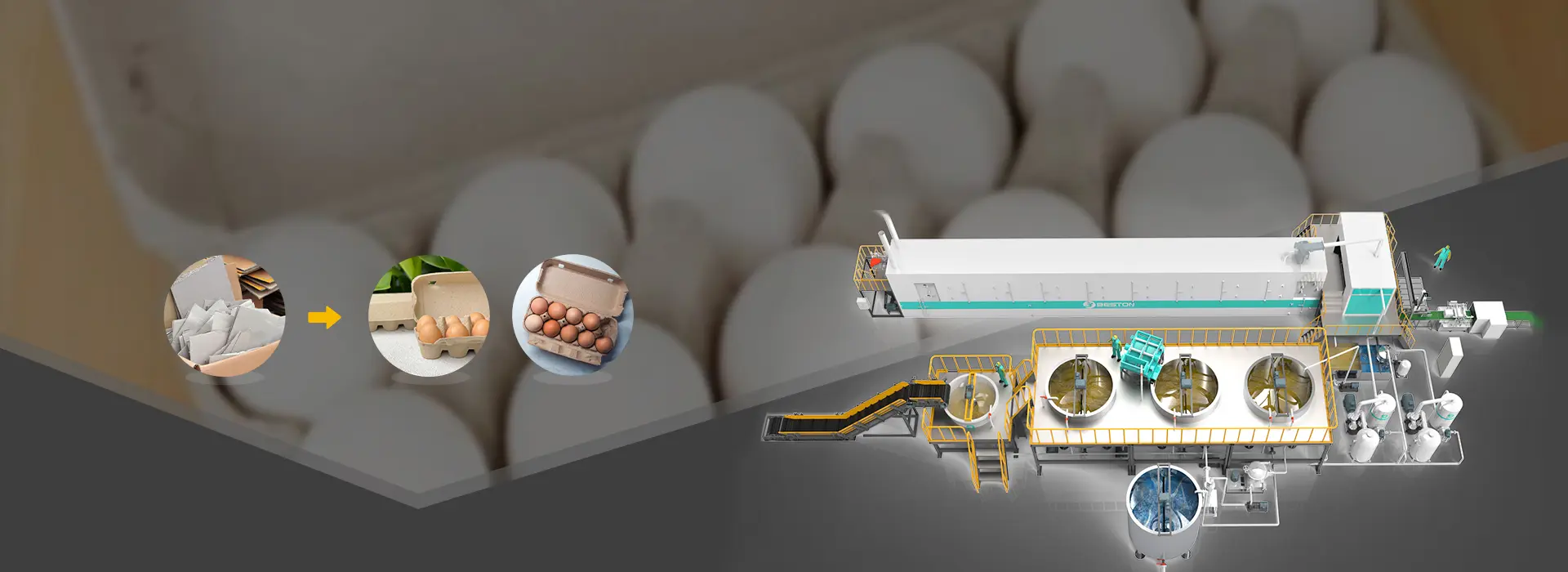 Egg Tray Dryer Machine Banner