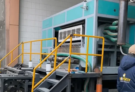 BTF5-8 Egg Tray Machine Project in Uzbekistan