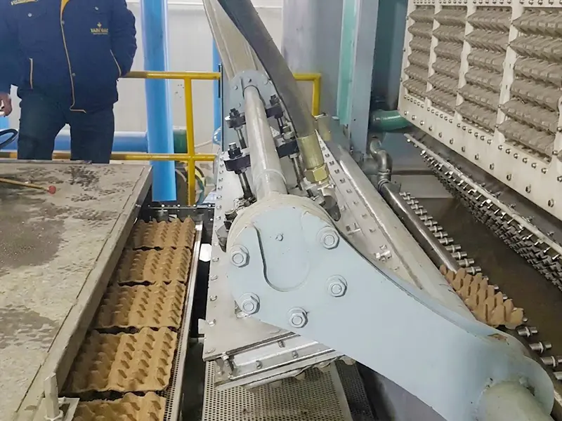 Check the Operation of BTF5-8 Egg Tray Making Machine