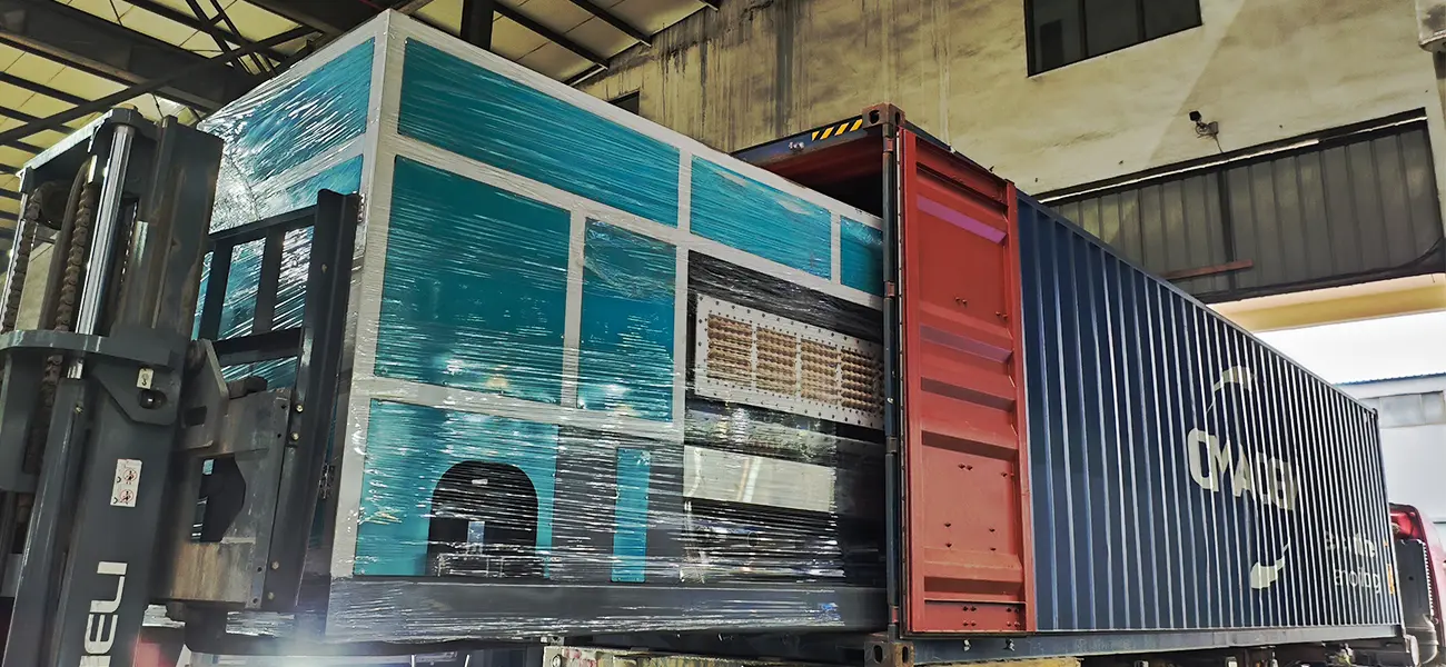 5000-5500 pcsh Egg Tray Machine Shipped to Latin America